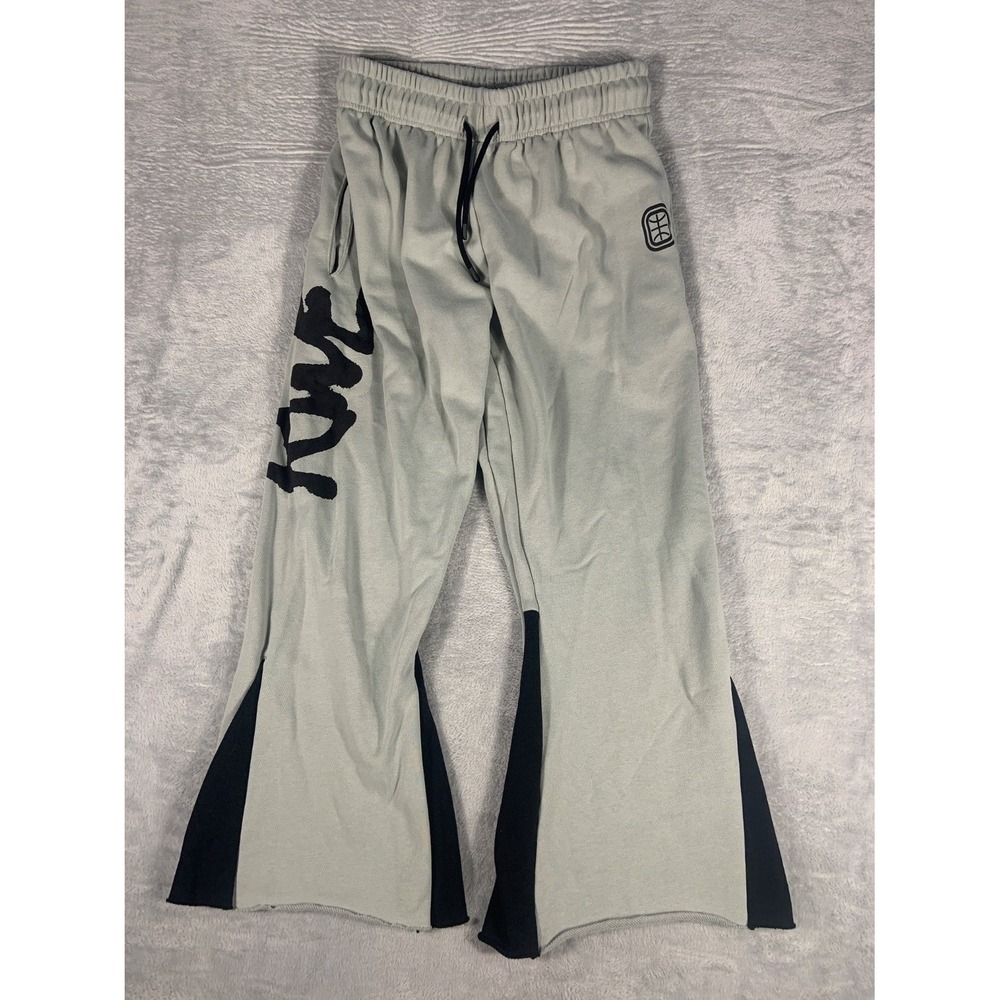 Rare Overtime RWE Flared Basketball Sweatpants Grey Mens Sz L‎